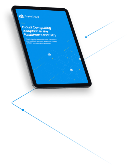 Cloud Computing Adoption in the Healthcare Industry report on an iPad